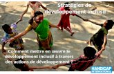 Stratégies de  développement inclusif