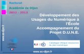 Développement des Usages du Numérique à l'École  Accompagnement du Projet D.U.N.E.