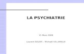 LA PSYCHIATRIE 15 Mars 2006 Laurent BAUER – Michaël VILLAMAUX
