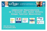 Commission Départementale  de l’Accueil des Jeunes Enfants Groupe Fonction Observation