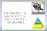 STRATÉGIES DE  MÉMORISATION  EN HISTOIRE- GÉOGRAPHIE