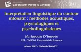 Mariapaola D’Imperio LPL, CNRS & Université de Provence