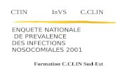 ENQUETE NATIONALE   DE PREVALENCE DES INFECTIONS NOSOCOMIALES 2001