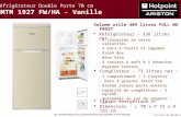 Réfrigérateur Double Porte 70 cm NMTM 1927 FW/HA - Vanille