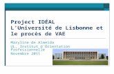 Project IDÉAL  L’Université de Lisbonne et le  procès  de VAE