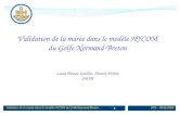 Validation de la marée dans le modèle HYCOM du Golfe Normand-Breton