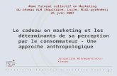 4ème Tutorat collectif en Marketing du réseau ALM (Aquitaine, Loire, Midi-pyrénées) 26 juin 2007