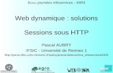 Web dynamique : solutions Sessions sous HTTP