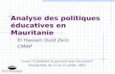 Analyse des politiques éducatives en Mauritanie