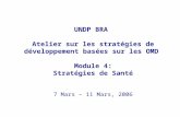 UNDP BRA  Atelier  sur les stratégies de développement basées sur les OMD Module 4:
