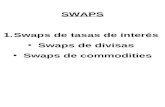 SWAPS Swaps de tasas de inter é s  Swaps de divisas  Swaps de commodities