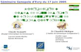 S©minaire Genopole dâ€™Evry du 17 Juin 2005