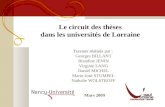 Le circuit des thèses dans les universités de Lorraine