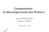 Compression  et décompression des fichiers