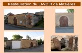 Restauration du LAVOIR de Mazières