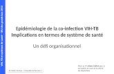 Epidémiologie de la co-infection VIH-TB  Implications  en termes de système de santé