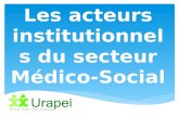 Les acteurs institutionnels du secteur Médico-Social