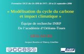 « Modélisation du cycle du carbone et impact climatique »