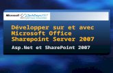 Développer sur et avec Microsoft Office Sharepoint Server 2007