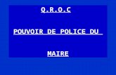 Q.R.O.C POUVOIR DE POLICE DU  MAIRE
