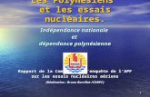 Les Polynésiens  et les essais nucléaires.