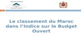 Le classement du Maroc dans l’Indice sur le Budget Ouvert