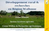 Développement rural & recherches en Région Wallonne