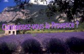 Connaissez-vous la Provence ?