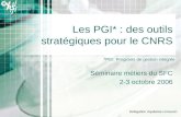 Les PGI* : des outils stratégiques pour le CNRS
