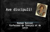 Madame Buisson Professeur de français et de latin