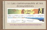 5.1  Les communautés et les écosystèmes