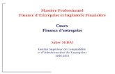 Mastère Professionnel Finance d’Entreprise et Ingénierie Financière Cours  Finance d’entreprise