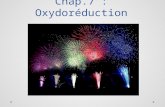 Chap.7 : Oxydoréduction