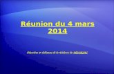 Réunion du 4 mars 2014