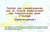 Testez vos connaissances sur le Traité établissant une Constitution pour l’Europe