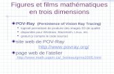 Figures et films mathématiques en trois dimensions
