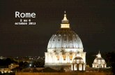 Rome 2 au 6 octobre 2013