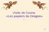 Visite de l‘usine  «Les papiers  du Dragon » -