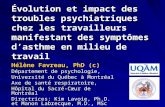 Hélène Favreau, PhD (c) Département de psychologie, Université du Québec à Montréal
