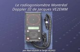 Le  radiogoniomètre  Montréal Doppler III de Jacques VE2EMM