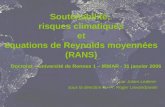 Soutenabilité,  risques climatiques et équations de Reynolds moyennées (RANS)