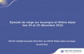 Épisode de neige sur Auvergne et Rhône Alpes des 24 et 25 décembre 2010