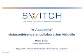 “e-Academia” visioconférence et collaboration virtuelle
