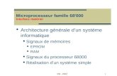 Microprocesseur famille 68'000 Interface matériel