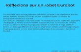 Réflexions sur un robot Eurobot