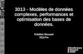 3013 - Modèles de données complexes, performances et optimisation des bases de données.