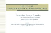 UE 1.2 – S3  Santé publique et économie de la santé