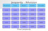 Jeopardy - Révision