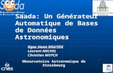 Saada: Un Générateur Automatique de Bases de Données Astronomiques