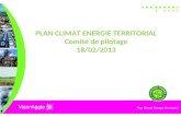 PLAN CLIMAT ENERGIE TERRITORIAL Comité de pilotage 18/02/2013